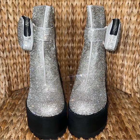New Rhinestone Platform Boots - Picture 3 of 7